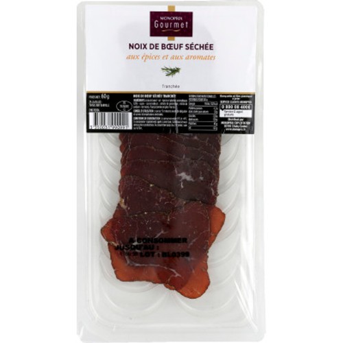 Monoprix Gourmet Noix de Bœuf Séchée aux Épices et aux Aromates 60g