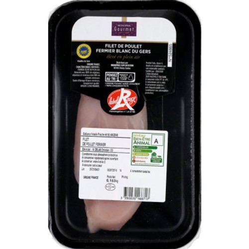 Monoprix Gourmet Filet De Poulet Fermier Blanc Du Gers Igp Label Rouge 140g