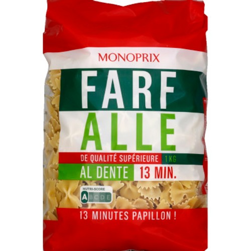 Monoprix Farfalle Qualité Supérieure 1kg