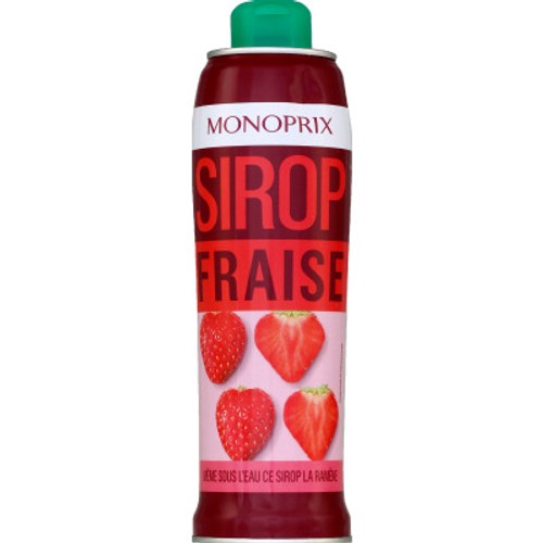 Monoprix Sirop fraise à diluer 75cl