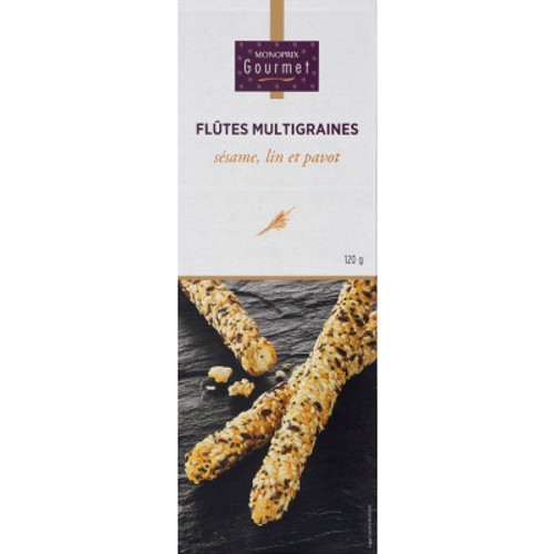 Monoprix Gourmet Flûtes multigraines 120g
