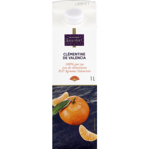 Monoprix Gourmet Pure Jus De Clémentine De Valence 1L