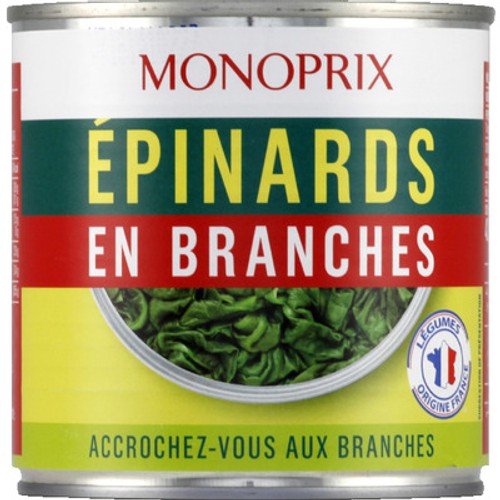 Monoprix Épinards En Branches 265g