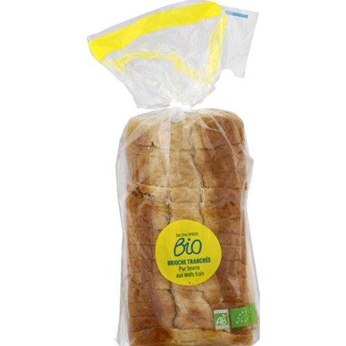 Monoprix Bio Brioche Tranchée & Œufs Frais 400g