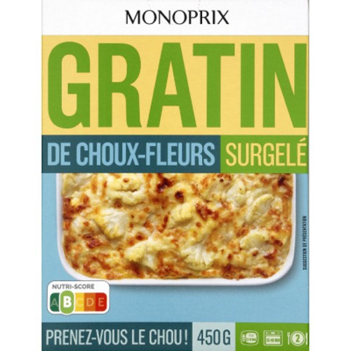 Monoprix Gratin Choux-Fleurs 450g