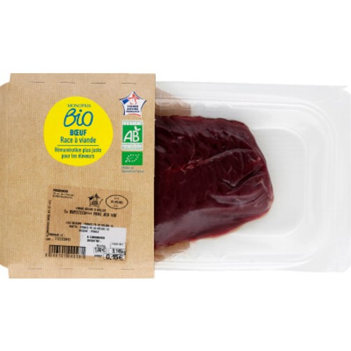 Monoprix Bio Pavé Rumsteak De Bœuf 150g