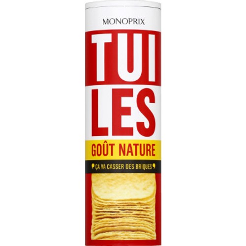 Monoprix Tuiles goût nature 170g