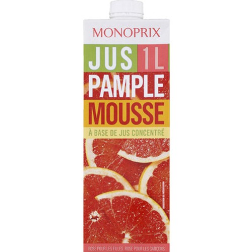 Monoprix Jus de pamplemousse à base de jus concentré 1L
