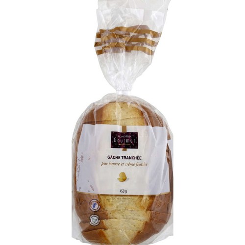 Monoprix Gourmet Gâche Tranchée Pur Beurre Crème Fraiche 450g