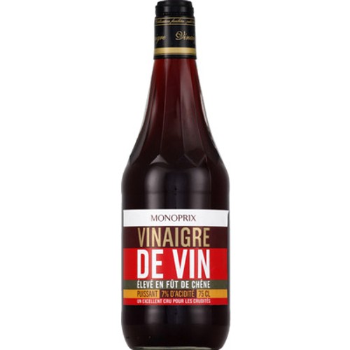Monoprix Vinaigre de vin élevé en fût de chêne puissant 7% d'acidité