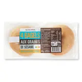 Monoprix Bagel Sésame x4 - 340g