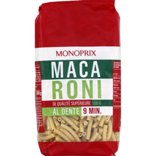 Monoprix Macaroni Qualité Supérieure 500g