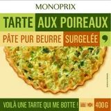 Monoprix Tarte poireaux pur beurre 400g