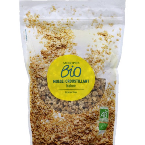 Monoprix Bio Muesli croustillant nature 375g