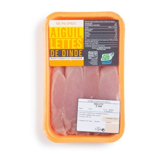 Monoprix Aiguillettes de dinde 300g