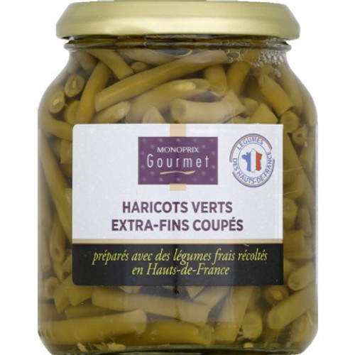 Monoprix Gourmet Haricots verts extra-fins coupés 185g