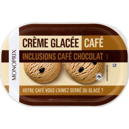 Monoprix Crème glacée au café 500g