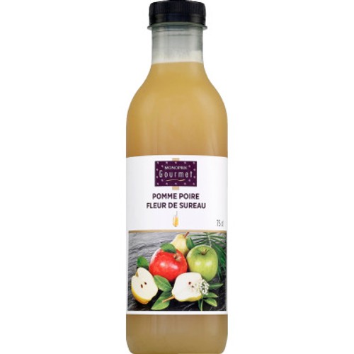 Monoprix Gourmet Jus de Pomme & Poire et Fleur de Sureau 75cl