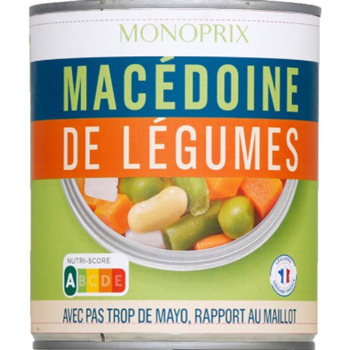 Monoprix Macédoine De Légumes 530g