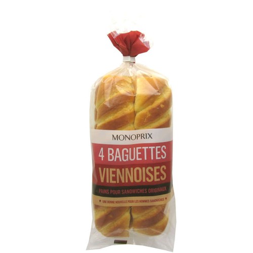 Monoprix Baguettes Viennoises 340g