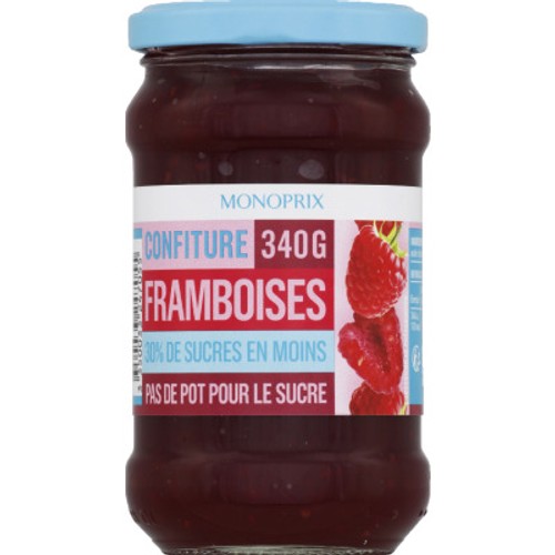 Monoprix Confiture Allégée Framboise 340g