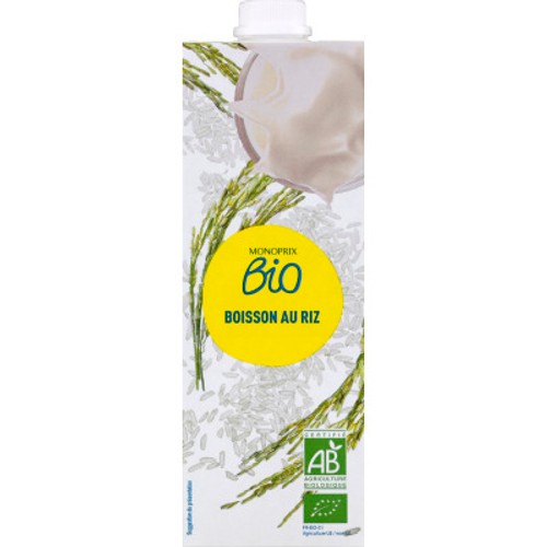 Monoprix Bio Boisson au Riz Source de Calcium 1L