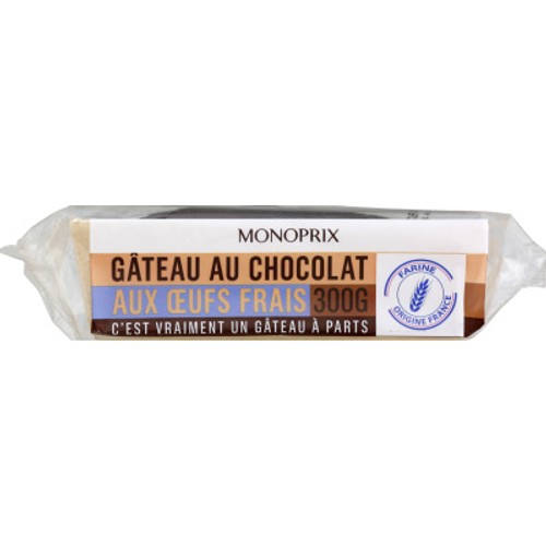 Monoprix Gâteau Au Chocolat Aux Œufs Frais 300g