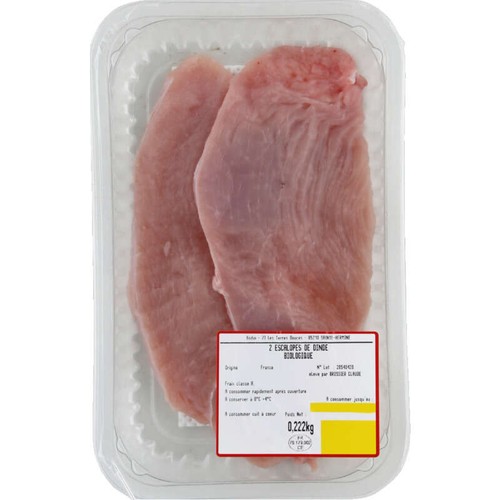 Monoprix Bio Origines Escalopes De Dinde 260g