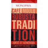 Monoprix Café Moulu Robusta Tradition 250g