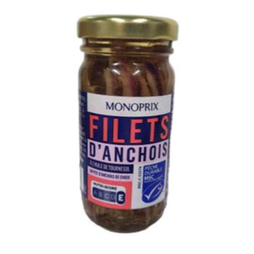 Monoprix Filets d'Anchois 100g