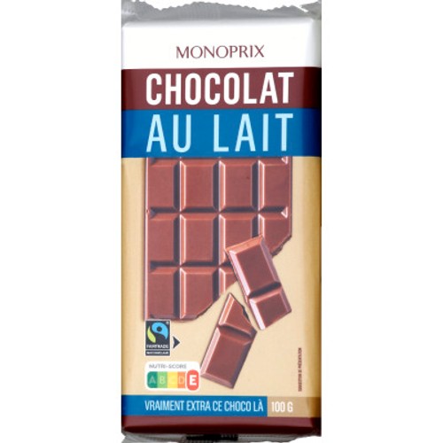 Monoprix Chocolat au lait  3x100g