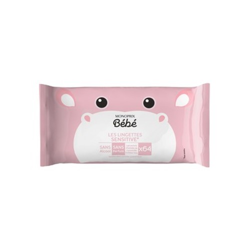Monoprix Bébé Lingettes sensitive x64