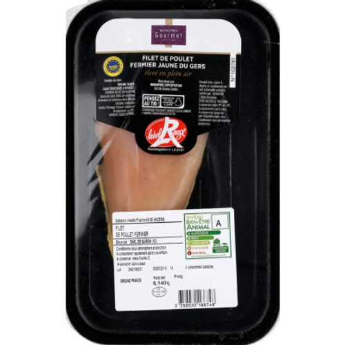 Monoprix Gourmet Filet De Poulet Fermier Blanc Du Gers Label Rouge 140g