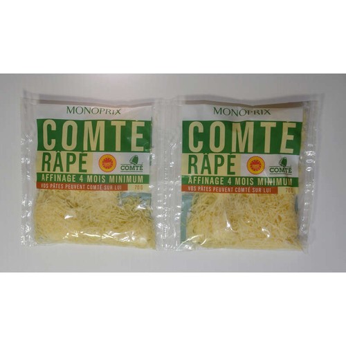 Monoprix Comté Râpé 2x70g