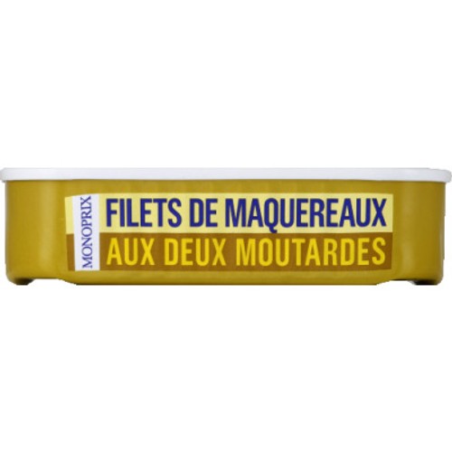 Monoprix Filets De Maquereaux Aux Deux Moutardes 56,8g