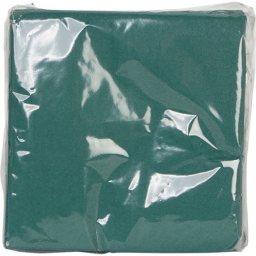 Monoprix 50 Serviettes Double Épaisseur, Vert, 33X33Cm