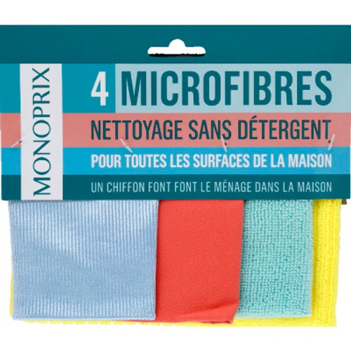 Monoprix Kit Microfibres x4