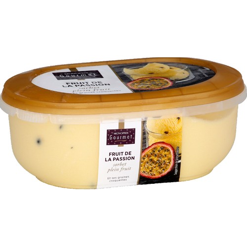 Monoprix Gourmet Sorbet fruit de la passion 325g