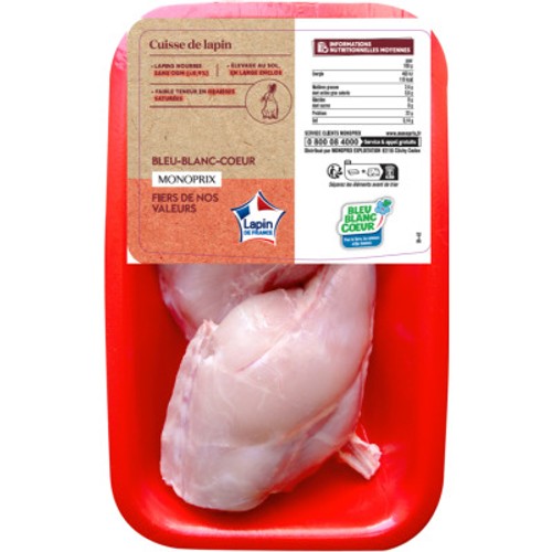Monoprix Cuisses De Lapin 460g
