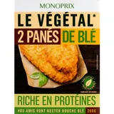 Monoprix Escalopes panées de blé x2 200g