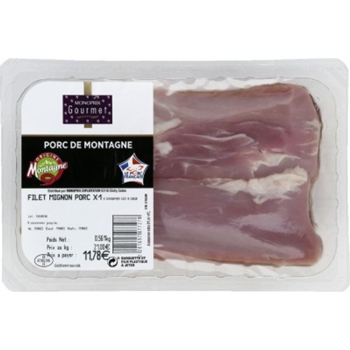 Monoprix Gourmet Filet Mignon de Porc 450g