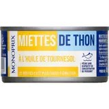 Monoprix Miettes de Thon à l'Huile de Tournesol 52g