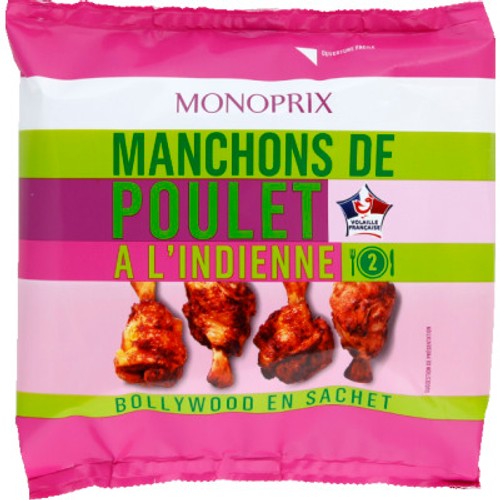 Monoprix Manchons De Poulet À L'Indienne 250g