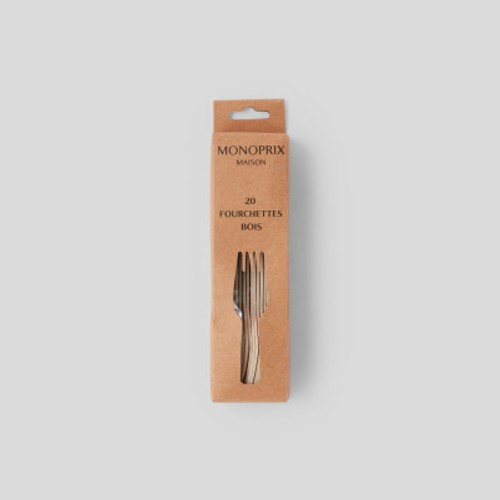 Monoprix Maison Fourchettes En Bois X20 16,5Cm