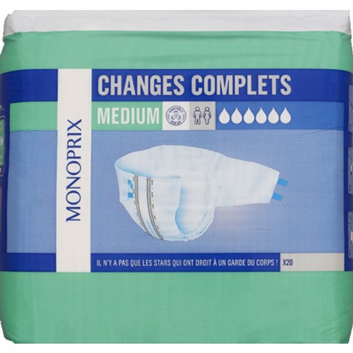 Monoprix Changes Complets Mixtes Medium Taille 38-54 x20