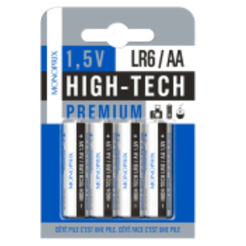 Monoprix Maison Piles LR06/AA High Tech 1,5V x4