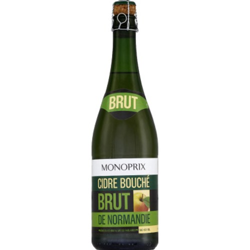 Monoprix Cidre de Normandie brut bouché 75cl