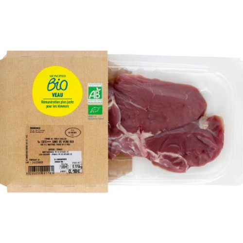Monoprix Bio Côte De Veau Sans Os 2x