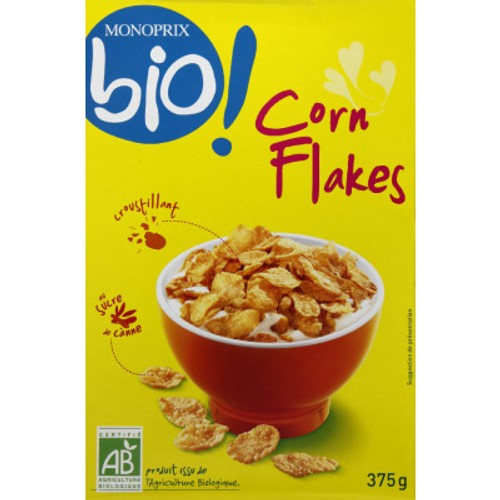 Monoprix Bio Corn Flakes Croustillants 375g