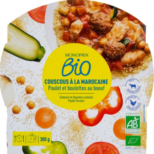 Monoprix Bio Couscous À La Marocaine 300g